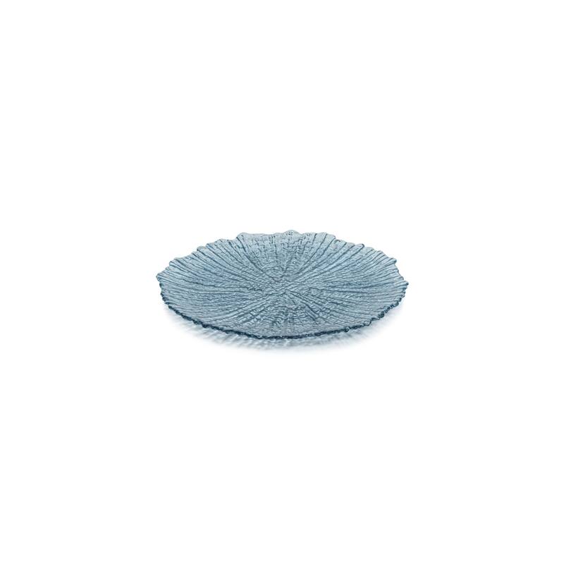 Axel Icy Sapphire Glass Plates, Set of 6