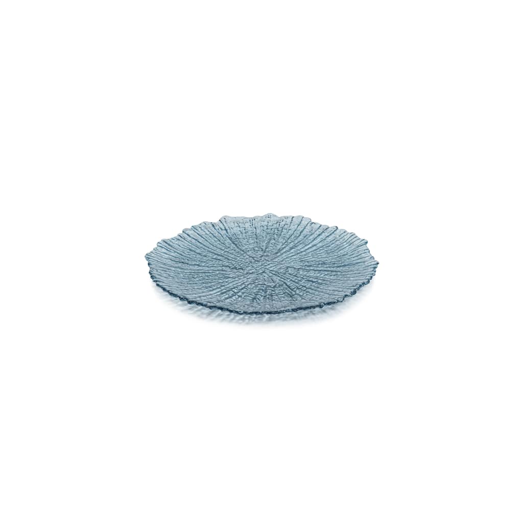 Axel Icy Sapphire Glass Plates, Set of 6