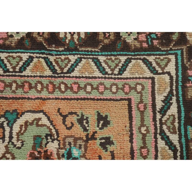 Hamedan Persian Vintage Rug Hand-Knotted Wool Carpet - 7'2"x 10'2"