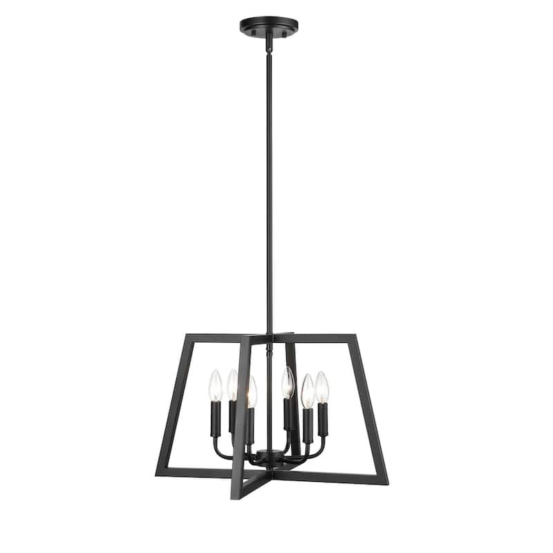 Millennium Lighting Matte Black 6 Light Pendant Light - Matte Black