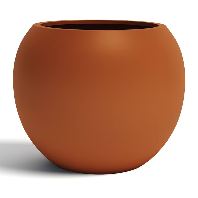 DTY Signature Mount Sherman 1-Piece Fiberstone Planter for Indoor/Outdoor