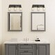 preview thumbnail 3 of 6, Carbon Loft Vawdrey 3-light Black Wall Sconces Vanity Lights Bathroom