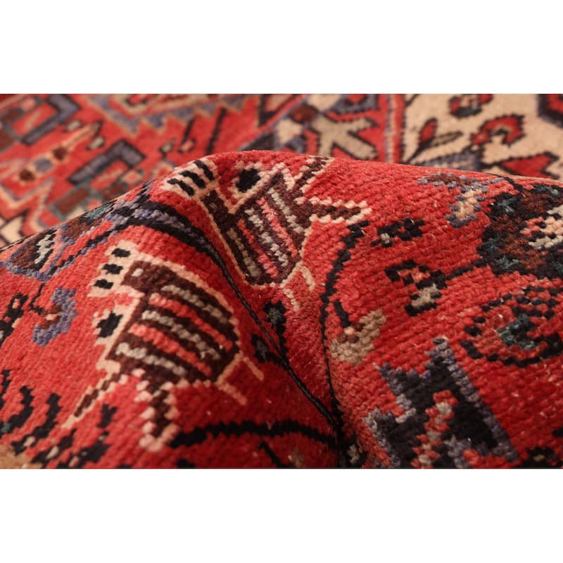 ECARPETGALLERY Hand-knotted Andelz Red Wool Rug - 3'6 x 6'9