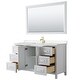 preview thumbnail 63 of 71, Daria 60 Inch Single Vanity, Cultured Marble Top, 58 Inch Mirror