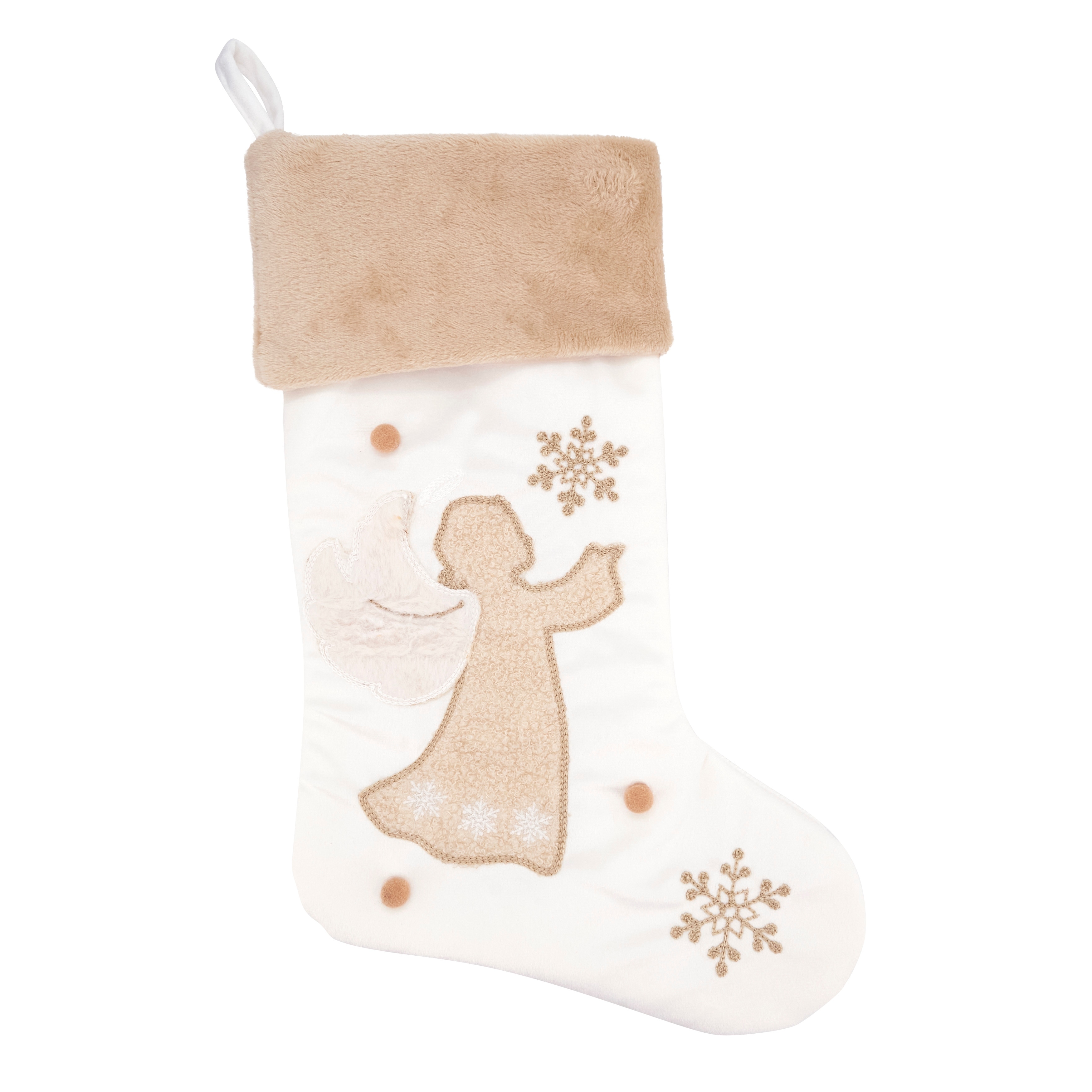 Saro Lifestyle Heavenly Elegance Angel Stocking - Ivory