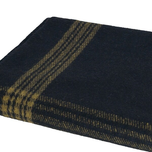 Navy blue deals wool blanket