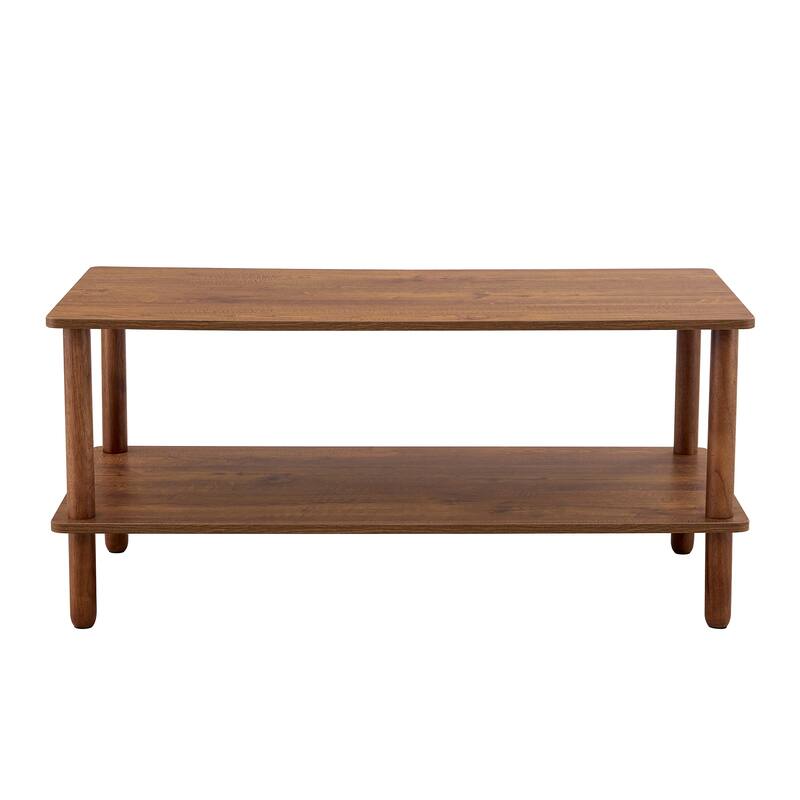 Living Room Rectangular 2-Tier Coffee Table