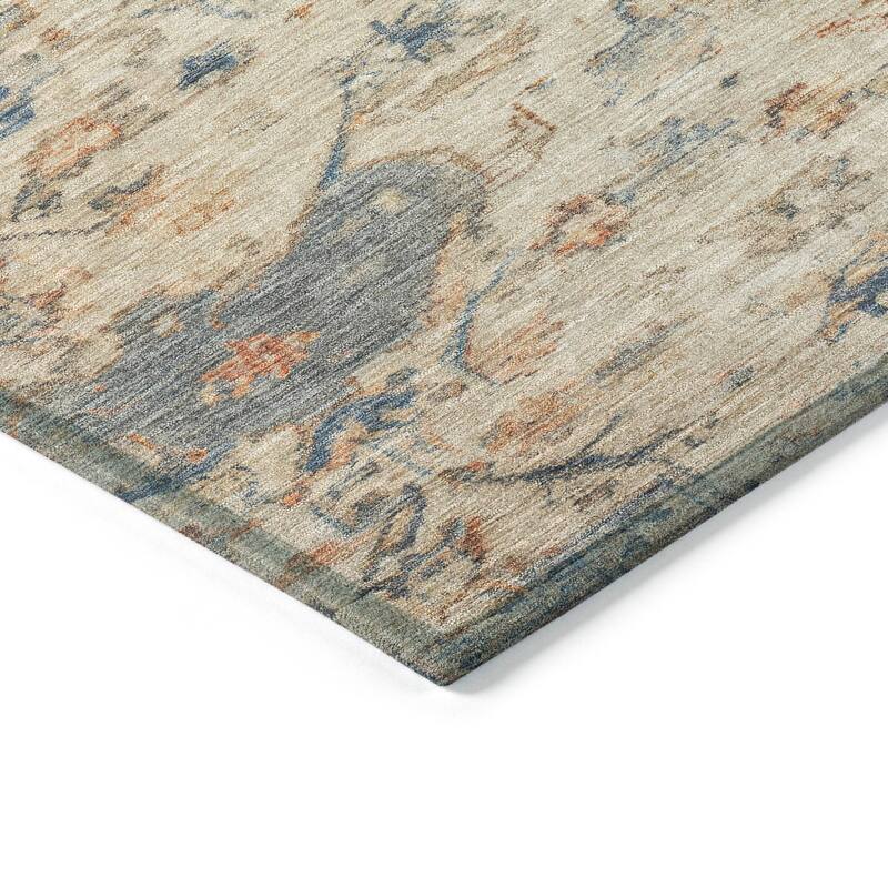 Machine Washable Indoor/ Outdoor Traditional Chelsea Chantille Rug
