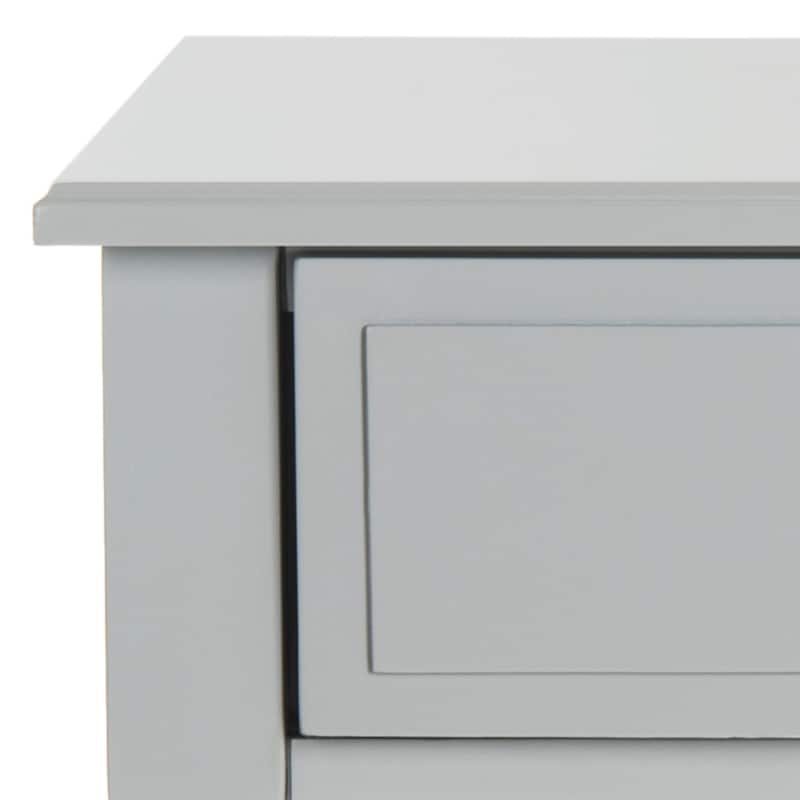SAFAVIEH Terri Two Drawer White Nightstand