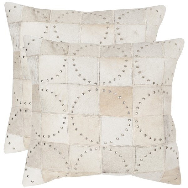 White glam throw pillows store