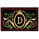 preview thumbnail 3 of 24, SAFAVIEH Handmade Monogram Florea Casual Rug 2'6" x 4' - D - Black/Multi - Rectangle