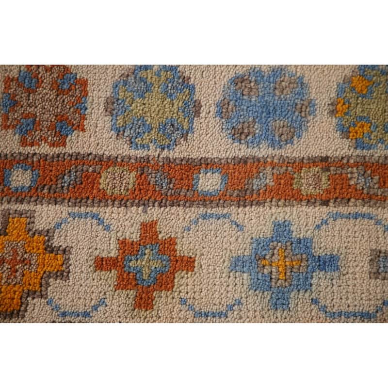 Geometric Khotan Oriental Area Rug Wool Carpet - 8'1" x 10'2"