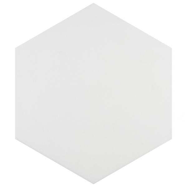 Merola Tile Apini Hex Matte White 9