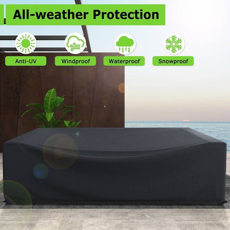Heavy-Duty Waterproof Patio Furniture Cover Weather-Resistant Outdoor Sectional, Table, Chair Cover