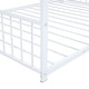 preview thumbnail 6 of 5, Full Size Metal House Bed, White