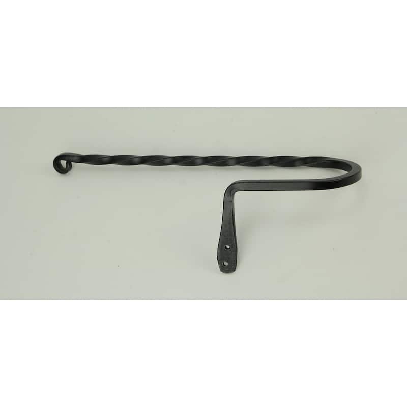 Hand Forged Wrought Iron Wall Mount Paper Towel Holder Primitive Decor - 4 X 14 X 4 inches