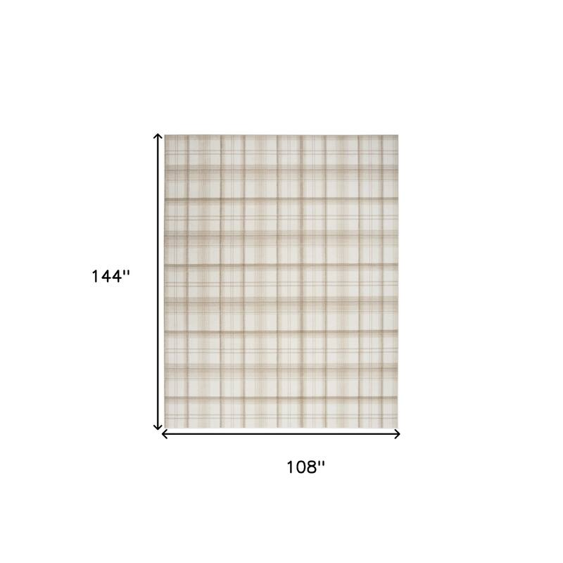 HomeRootsPlaid Country Rectangle Area Rug - 144' X '108' X '0.5