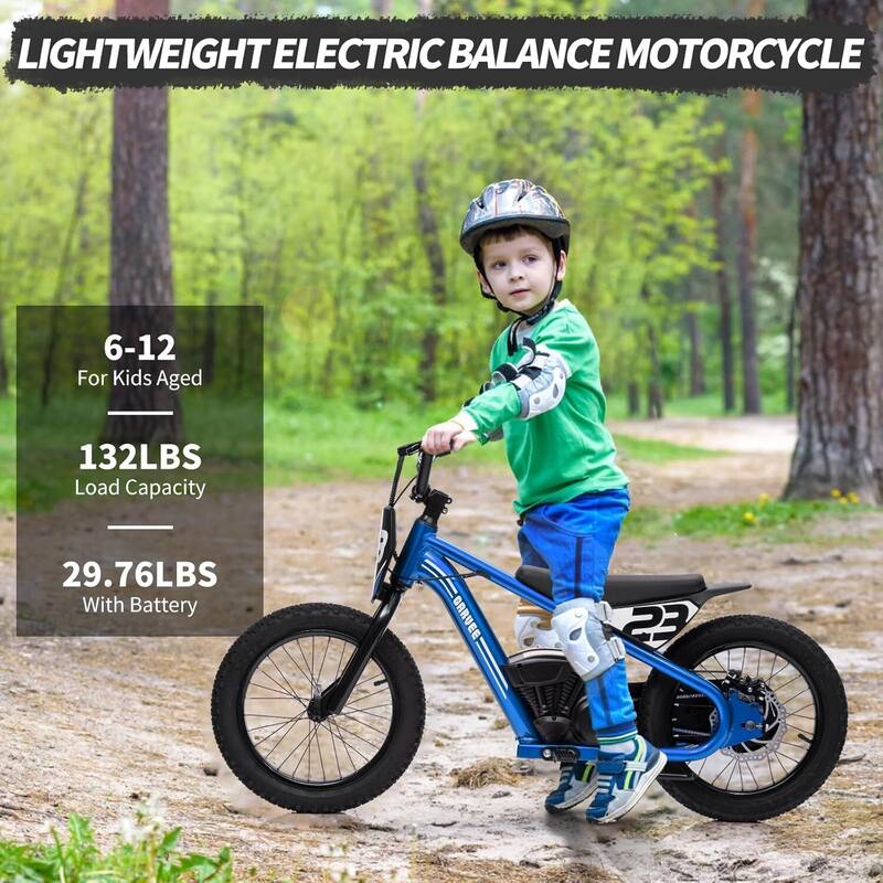 Kids Electric Dirt Bike, Electric Balance Bike for Kids Ages 6-12 Best Gift
