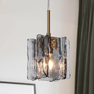 Kasy Modern Luxury Gold Single Pendant Unique Glass Island Lights for Dining Room