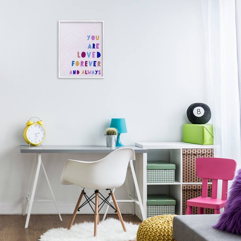 Stupell You Are Loved Forever Framed Giclee Art Design By Leah Straatsma