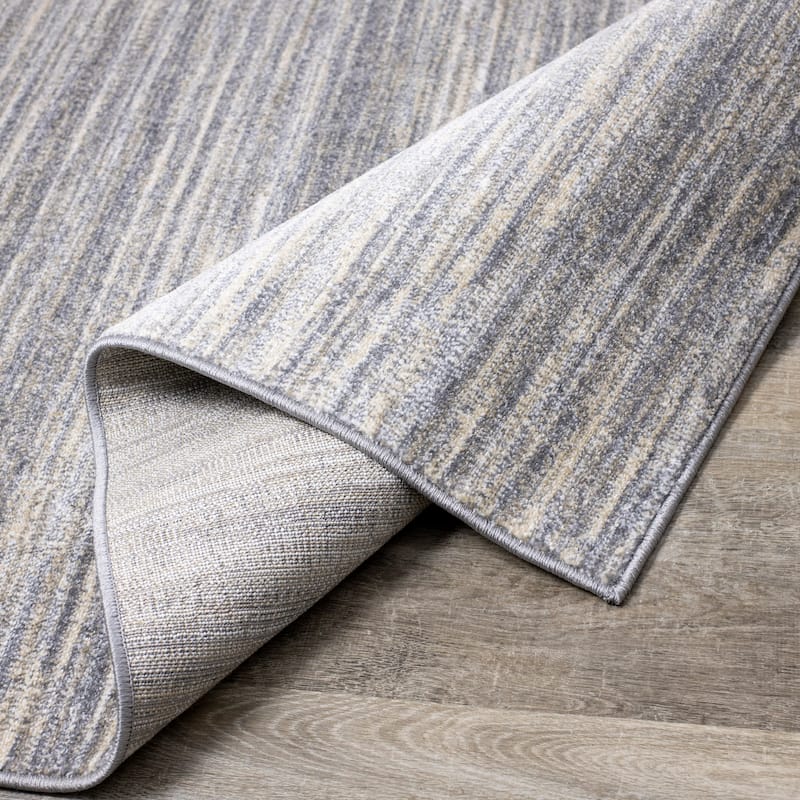 Dayton Collection - Grey/Cream/Beige Banded Rug
