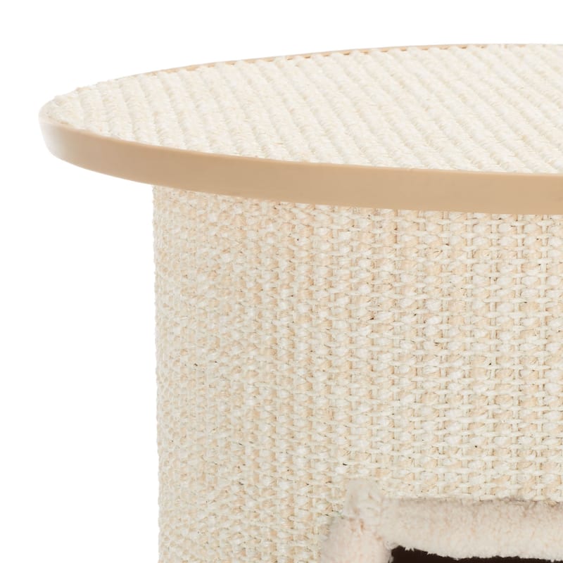 SAFAVIEH Home Natural/Ivory 20"W x 20"L x 30"H Sisal Cat Scratch House - 20"W x 20"L x 30"H