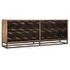 preview thumbnail 1 of 2, Hooker Furniture Urban Modern 86" Wide Swirl Doors Home Entertainment Medium Natural