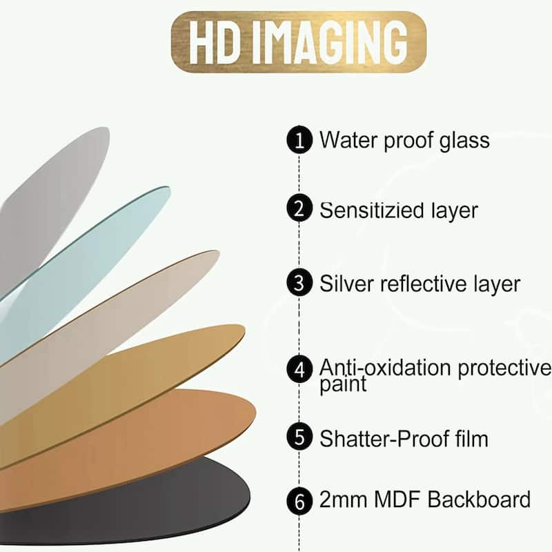 Circle Mirror 30 Inch Brushed Aluminum Frame