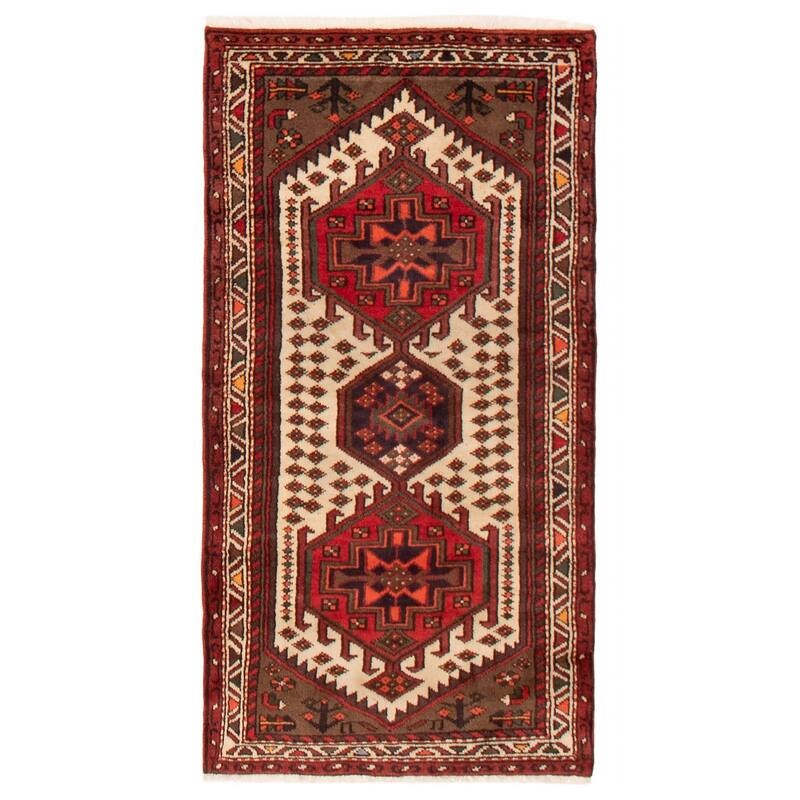 ECARPETGALLERY Hand-knotted Andelz Cream Wool Rug - 2'10 x 5'4 - Cream - 2'10 x 5'4