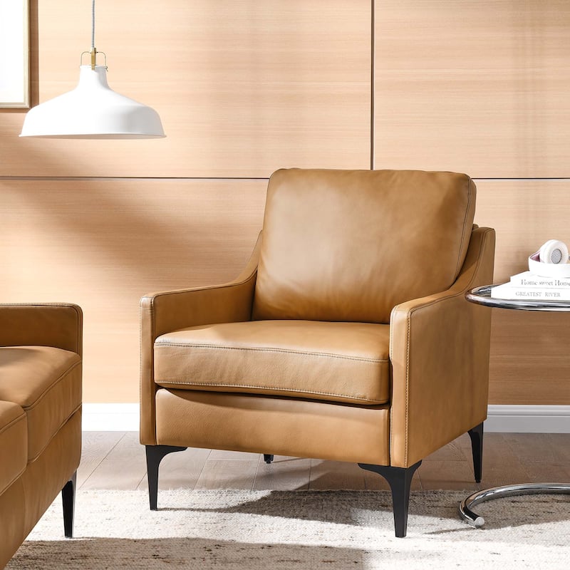Corland Leather Armchair - Tan