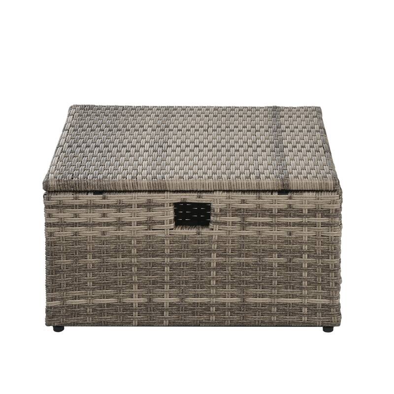 Outdoor Wicker Weaving Conversation Combo Set of 6