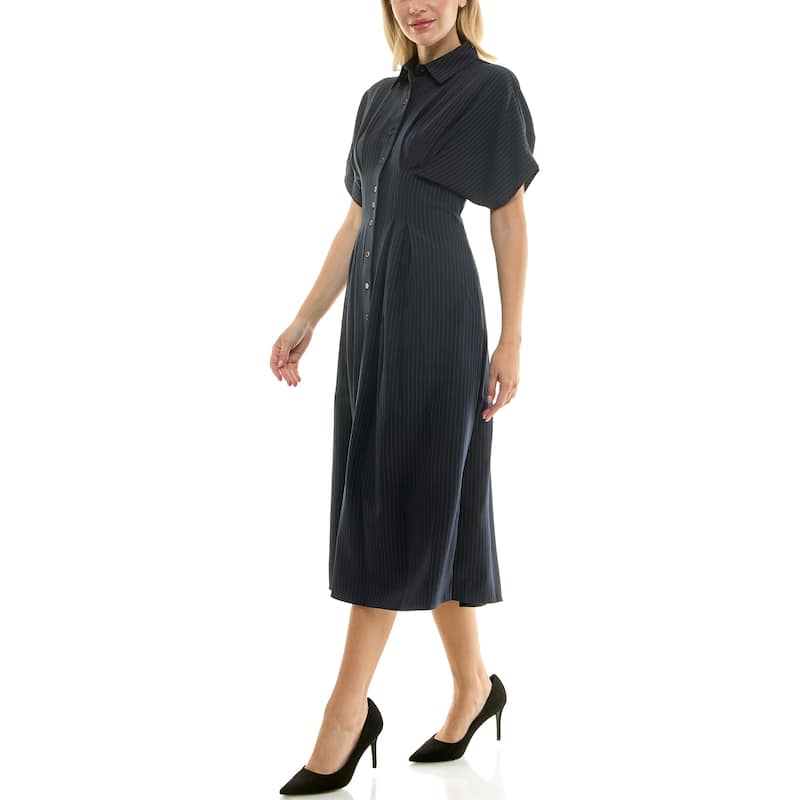 Nicole Miller Pinstripe Shirtdress
