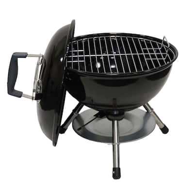 Megamaster 14.5" Portable Charcoal Barbecue Grill, 141 SQ. In Cooking Area - 810-23001