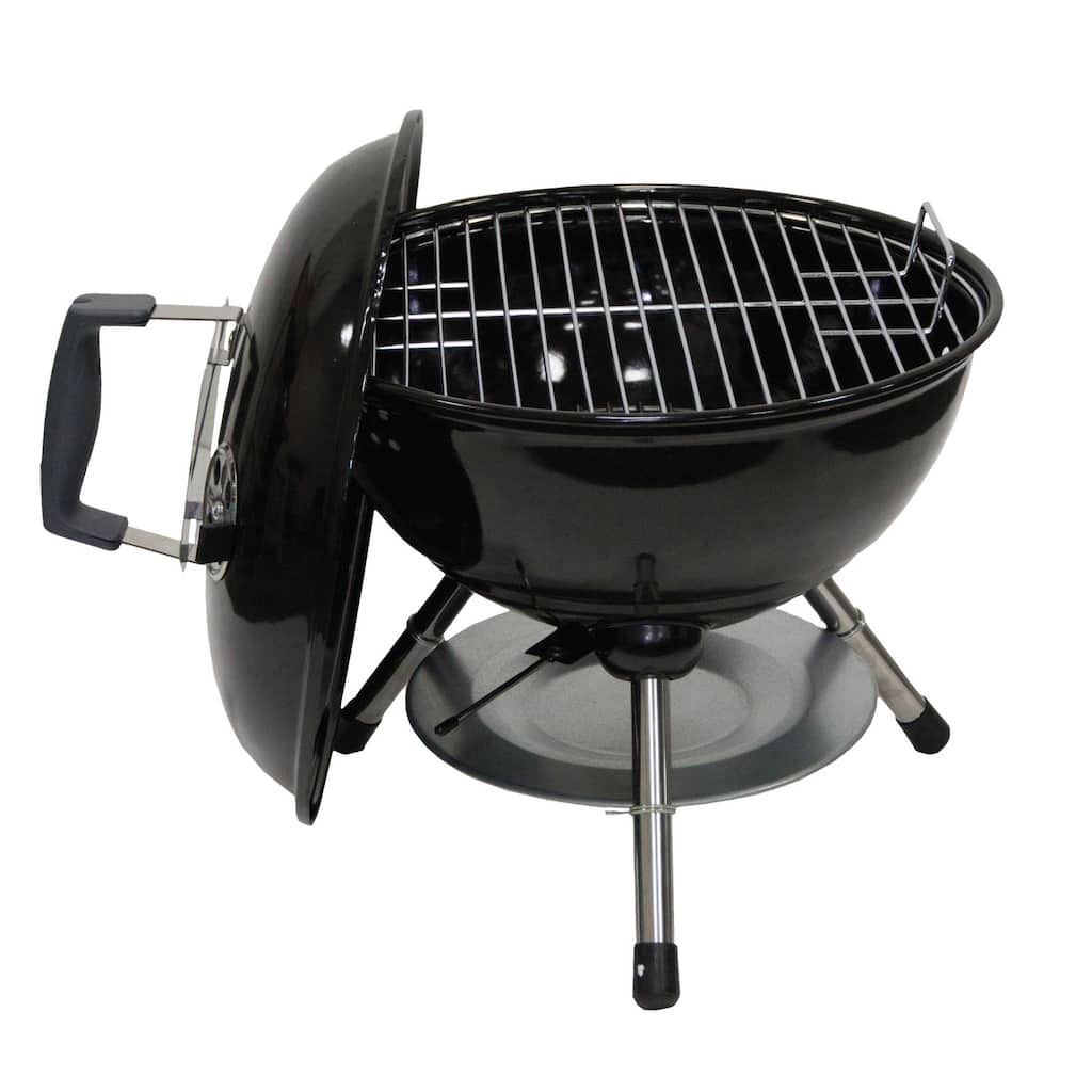 Megamaster 14.5" Portable Charcoal Barbecue Grill, 141 SQ. In Cooking Area - 810-23001