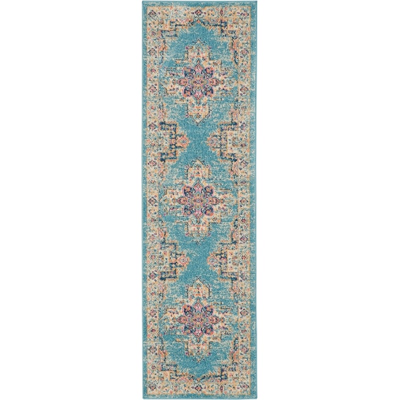 Porch & Den Dobbin Vintage Persian Medallion Farmhouse Area Rug