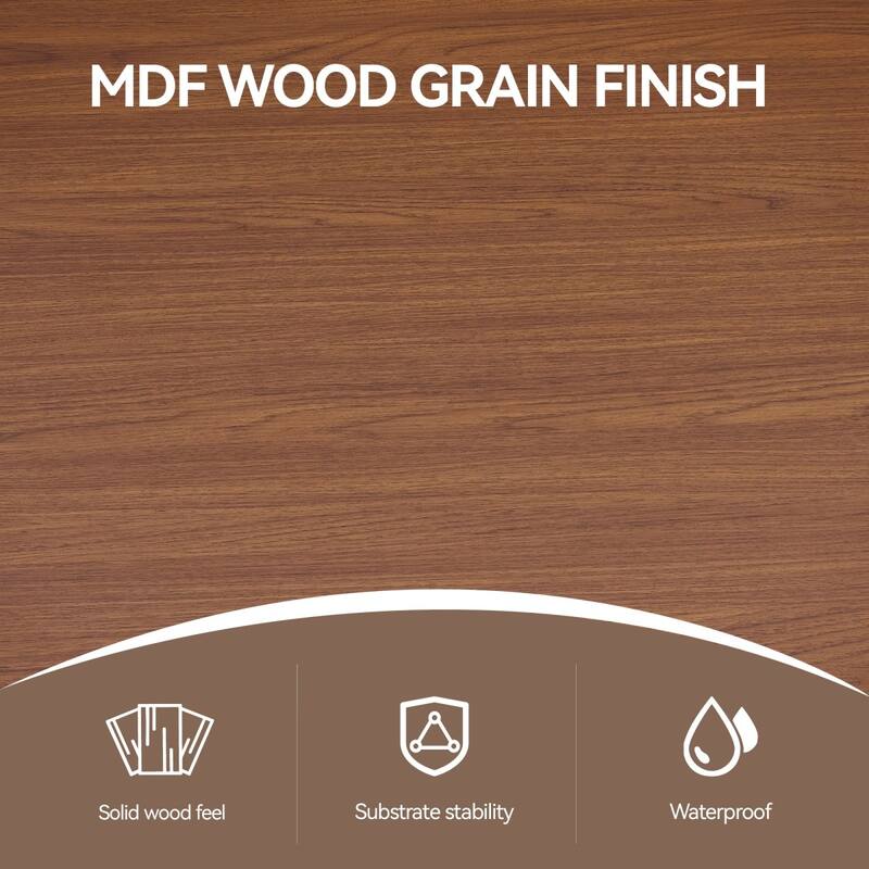 37" Modern Round Dining Table with Triangular Metal Legs