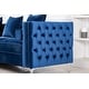 preview thumbnail 4 of 17, Velvet Standard sectional l shaped Sleeper Sofa with Reversible Ottoman - 104"