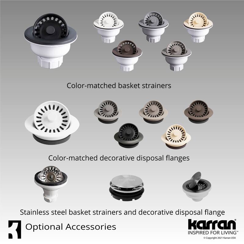 Karran Undermount Quartz Bar Single Bowl Sink