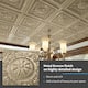 Art3d 2x2 ft. Drop Ceiling Tiles, Glue Up Ceiling Tiles,PVC Panels in Antique Gold