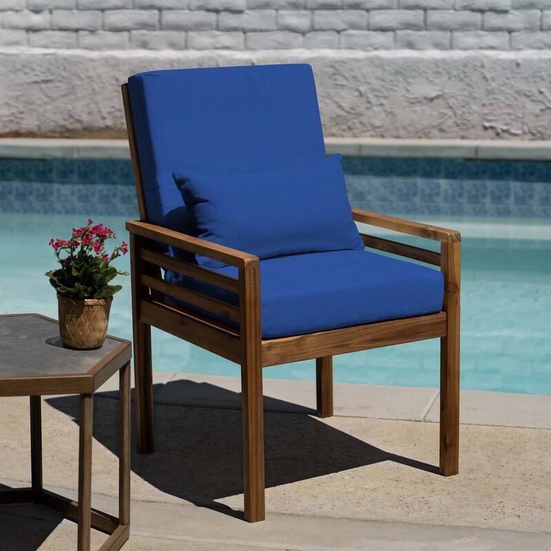 Outdoor Highback Dining Chair Cushion