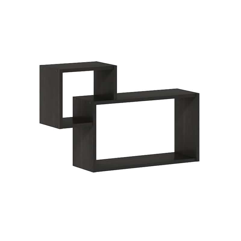 Furinno Rossi Interweave Wall Mount Floating Decorative Shelf
