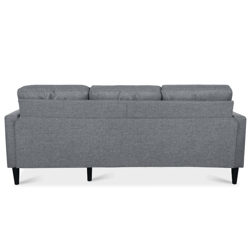 74.8" Fabric Sectional Sofa with Storage