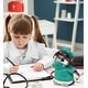 preview thumbnail 6 of 4, DolliBu Grey Penguin Doctor Plush Toy with Cute Scrub Uniform and Cap - 6.5 inches