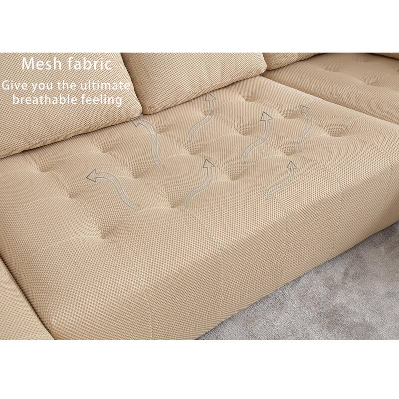 Modular Combination Sofa, U-shaped Sofa, Living Room, Apartment, Upholstered ,6-seat Sofa, Free Combination Sofa