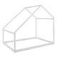 preview thumbnail 3 of 22, Full-Size Kids House Bed with Semi-Enclosed Frame, Ideal for Creative Décor