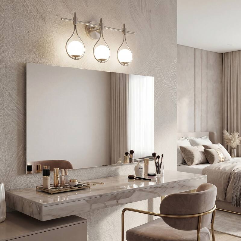 22.5" Bathroom Vanity Light, 3-Light Wall Sconce