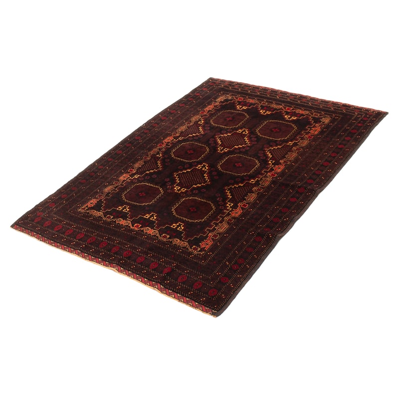 Teimani Black Rug 4'9" x 7'3" - 4'9 x 7'3