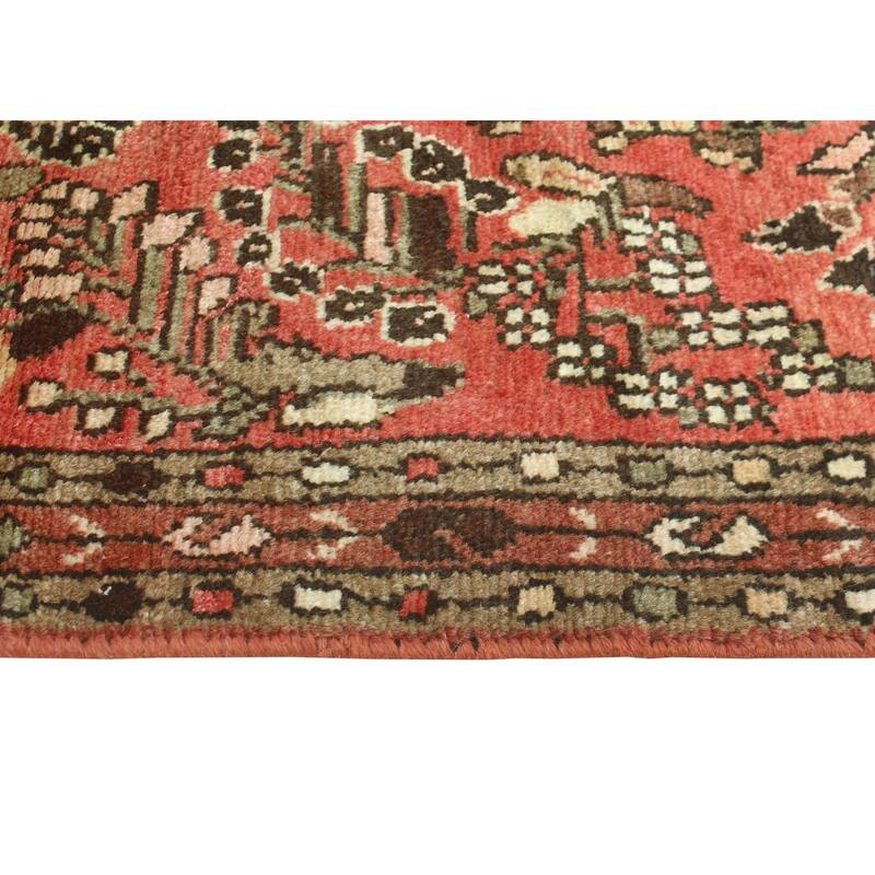 Fine Vintage Distressed Bernard Rust/Brown Runner - 2'8" x 9'7"