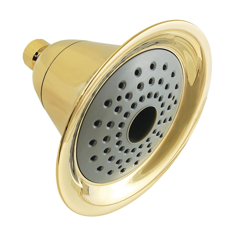 Kingston Brass Restoration 6" Aeroflow Shower Head with 1.8 GPM Water - Polished Brass