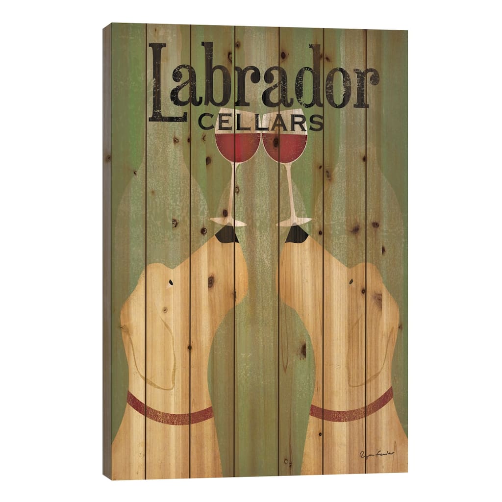Labrador Cellars Print On Wood by Ryan Fowler - Multi-Color